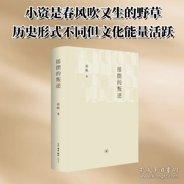 正版包邮 摇摆的叛逆 南帆著 9787108080950 生活·读书·新知三联书店