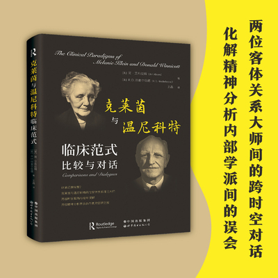 正版包邮 克莱茵与温尼科特临床范式：比较与对话：comparisons and dialogues (英) 简?艾布拉姆 (英)R. D.欣谢尔伍德