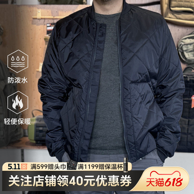 美国5.11男士保暖外套511户外休闲飞行员夹克48392