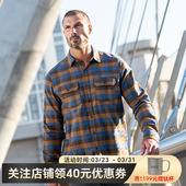 福利 72532 衬衫 5.11户外磨毛格子衬衣春秋保暖莱斯特男511长袖