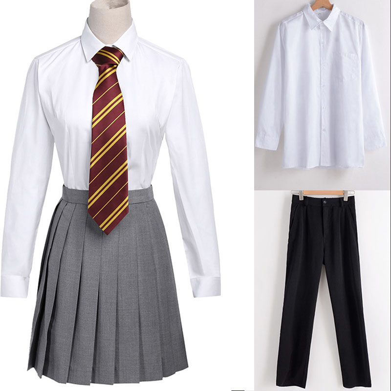 哈利cos服装魔法袍衣服波特衬衫赫敏毛衣裙子jk制服裙学院女长袖