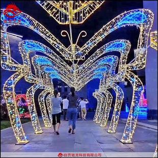 饰圣诞节灯光秀夜游迎春灯饰定制 楼盘商场造型新年彩灯灯光装