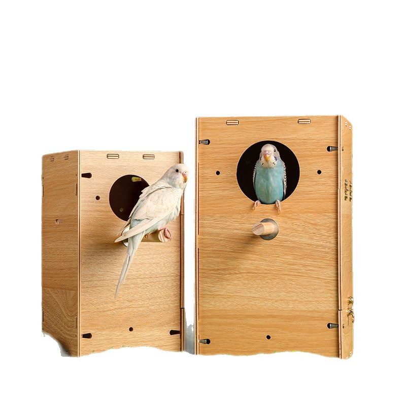 【清仓包邮】鸟繁殖箱鹦鹉躲避屋虎皮玄凤繁殖保育木屋别墅保