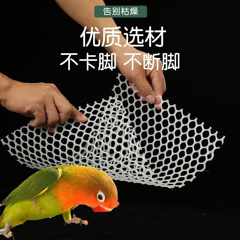鹦鹉鸟笼底部网脚垫配件底板网片塑料幼鸟玩具攀爬网用品大全图片