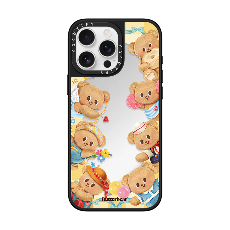 适用iPhone苹果16promax手机壳16pro/16/17软胶15pro奢华16plus创意17潮男女14潮牌黄油小熊格子甜点