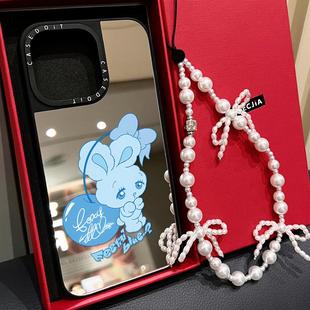 C家MagSafe磁吸foxy illustrations蝴蝶结兔子适用iphone17手机壳16promax苹果15pro镜面14plus卡通13女