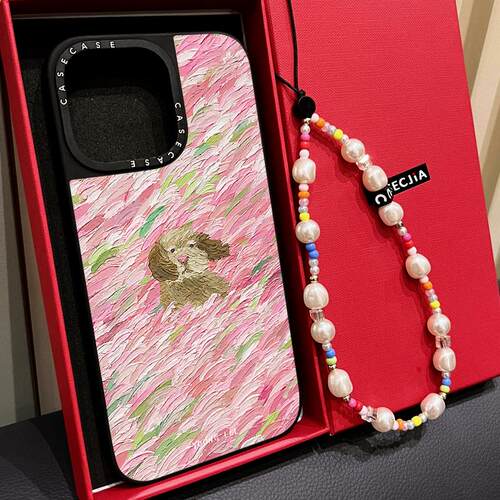 MagSafe磁吸油画潦草小狗Young Lee适用iphone18手机保护壳17promax苹果16pro镜面15plus趣味13可爱13情侣Air