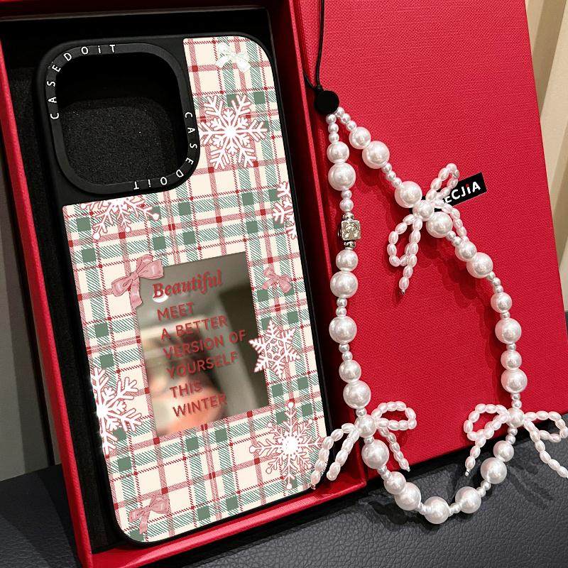 C家MagSafe磁吸格纹蝴蝶结雪花字母适用iphone17手机壳16promax苹果15pro镜面14plus日韩ins时尚13甜美12,3C数码配件,手机保护套/壳,淘宝优惠券,粉丝福利购,淘宝优惠卷