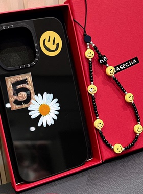 MagSafe磁吸权志龙同款GD雏菊5笑脸适用iphone17手机壳16promax苹果15pro镜面14plus日韩ins时尚Air13