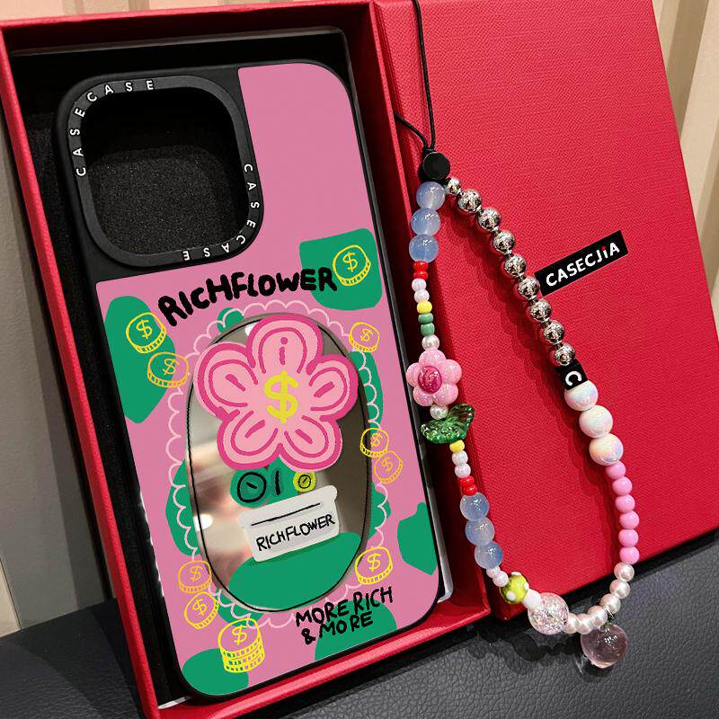 MagSafe磁吸有钱花RichFlower马年适用iphone17手机保护壳16promax苹果15pro镜面14plus保护套13新年Air女12