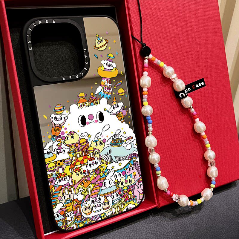 MagSafe磁吸密集满屏卡通城市动物适用iphone18手机壳17promax苹果16pro镜面15plus保护套13卡通13可爱