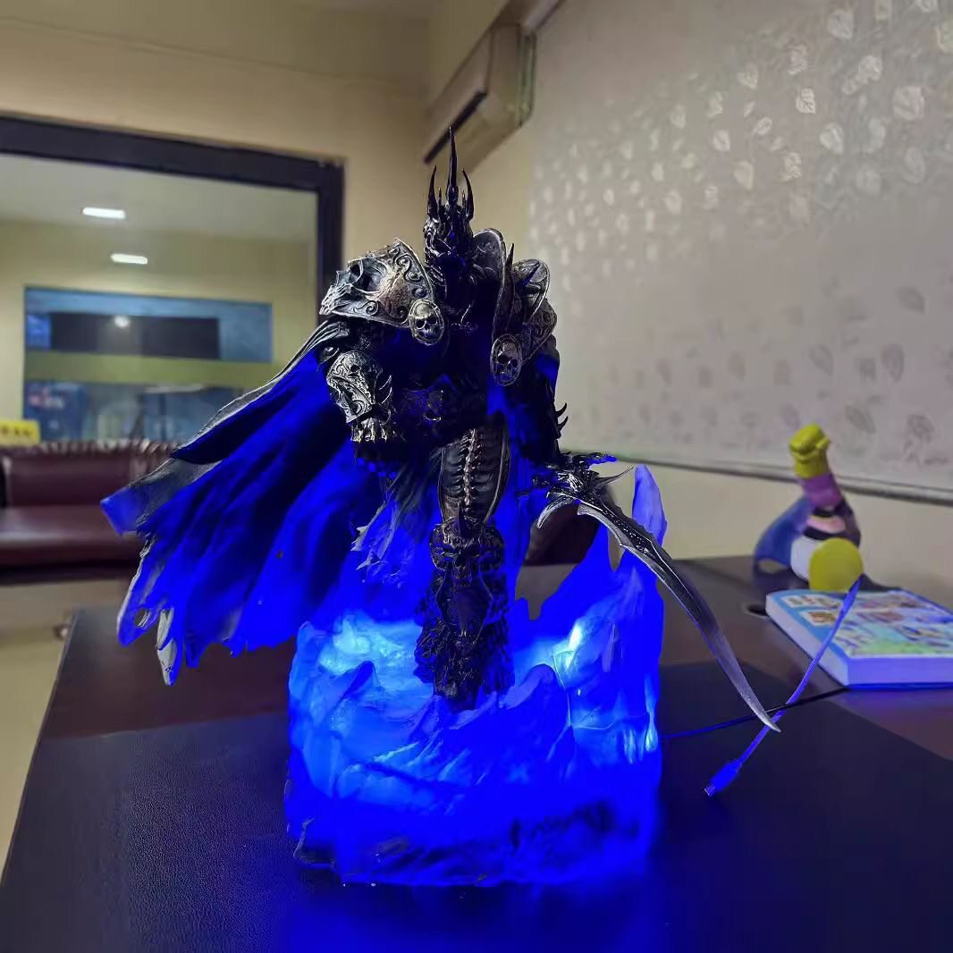 巫妖王魔兽世界阿尔萨斯死亡王手摆件骑士手办模型雕像摆件礼物
