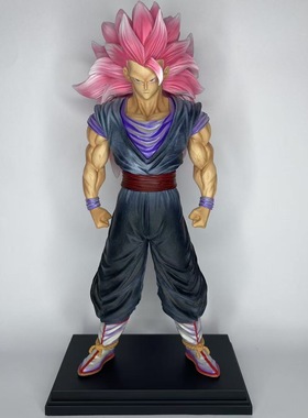 七龙珠【日版】JT超三悟空异色 赛亚人无限桃红悟空雕像模型Asai
