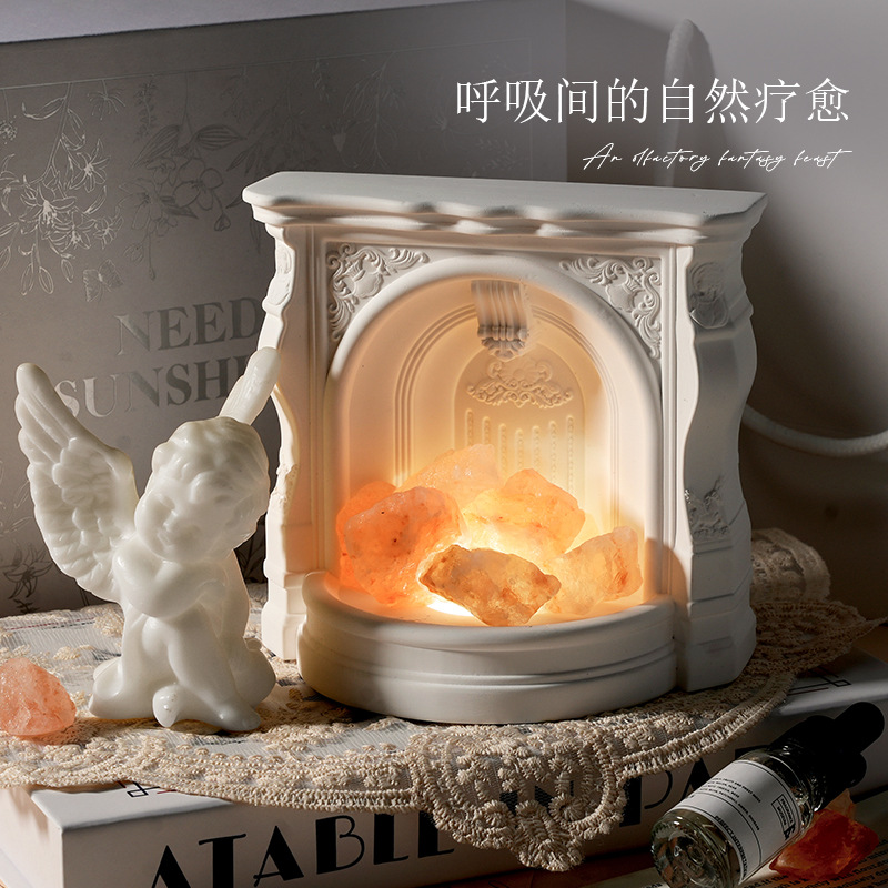 Angel Fireplace Scented Decorative Piece, Diffuser Stone