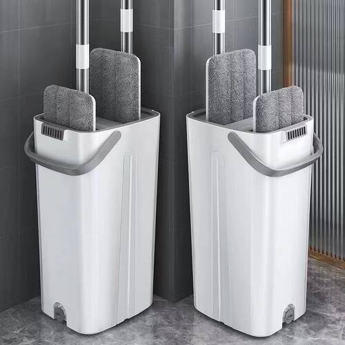 Hand Free Flat Floor Mop And Bucket Set For Professional Hom