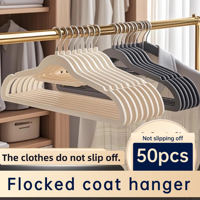 50 Velvet Clothes Hangers, Clothes Drying Rack
