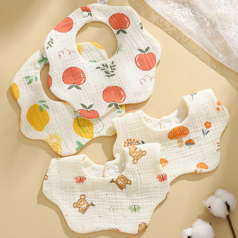 嬰兒圍嘴純棉新生兒口水巾紗布