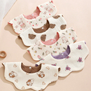 纯棉纱布口水巾婴幼儿a类全棉双面可用ins风韩版宝宝围嘴防水围兜