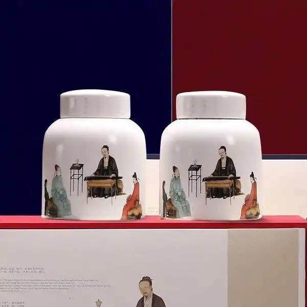艺藏天下琴起茶香摆件复古茶叶罐防潮防虫存茶储味多用密封储物罐,餐饮具,茶叶罐,淘宝优惠券,粉丝福利购,淘宝优惠卷