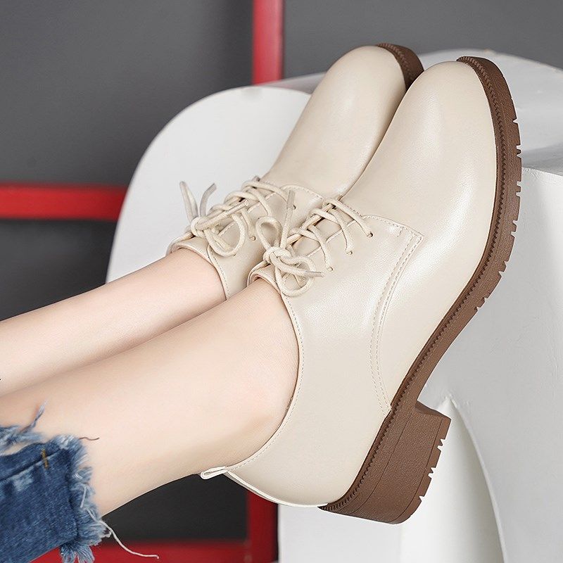 女鞋2024春秋新款真皮中跟女单鞋深口职业V工作女士皮鞋,女鞋,深口单鞋,淘宝优惠券,粉丝福利购,淘宝优惠卷