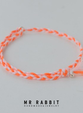 手工编织定制时尚夜光手绳个性首饰情侣手链小众设计感送女友礼物