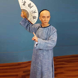 清朝贝勒服老爷古装掌柜古装民国男长袍马褂杂役老百姓古装群演服