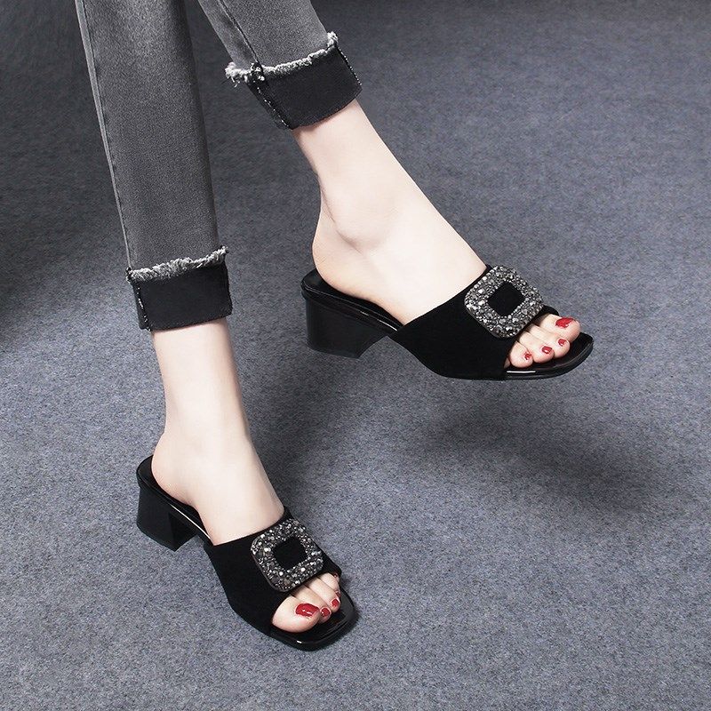 真皮拖鞋女夏外穿2025新款配裙子妈妈女士夏天法式绝美凉拖鞋夏季,女鞋,一字拖,淘宝优惠券,粉丝福利购,淘宝优惠卷