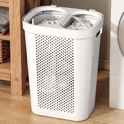 脏衣篓家用脏衣服收纳筐浴室分格脏衣服收纳篮分区换洗衣服收纳桶