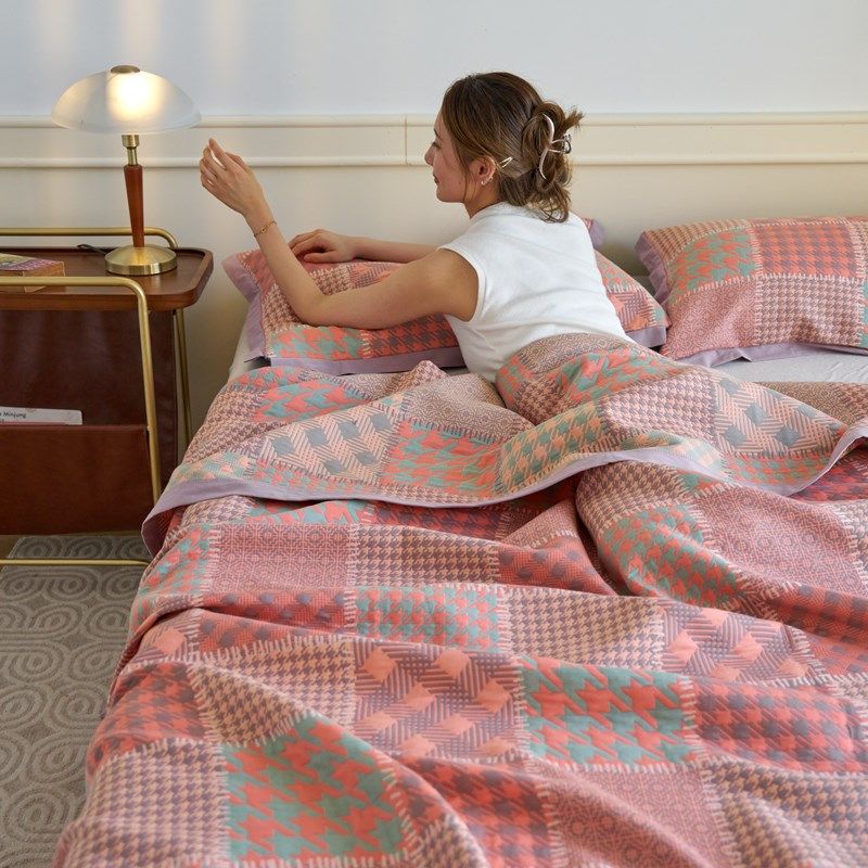 A类全棉三层纱毛巾被夏被多功能纱布毯纯棉床盖可水洗夏季空调被,床上用品,化纤被,淘宝优惠券,粉丝福利购,淘宝优惠卷