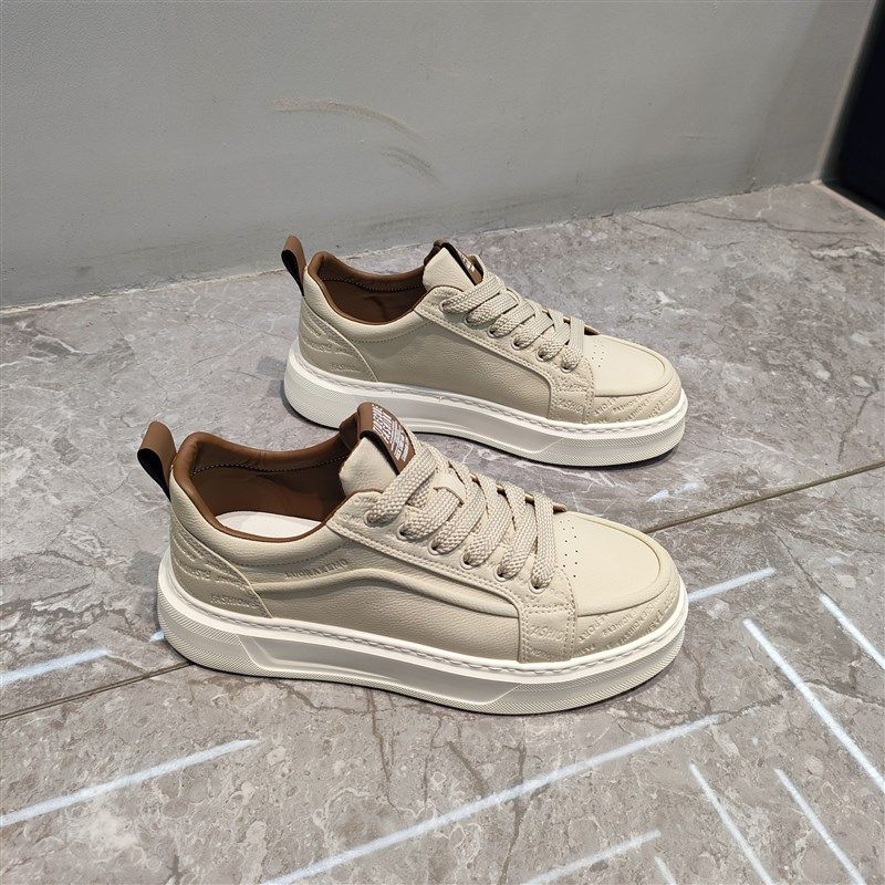 贵途低帮休闲运动小白板鞋真皮2025春新款时尚轻便减震百搭男鞋潮,流行男鞋,休闲板鞋,淘宝优惠券,粉丝福利购,淘宝优惠卷