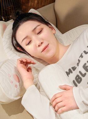 乳胶冰丝床头靠垫软包大靠背床上卧室睡觉枕头靠着看书Z护腰靠枕