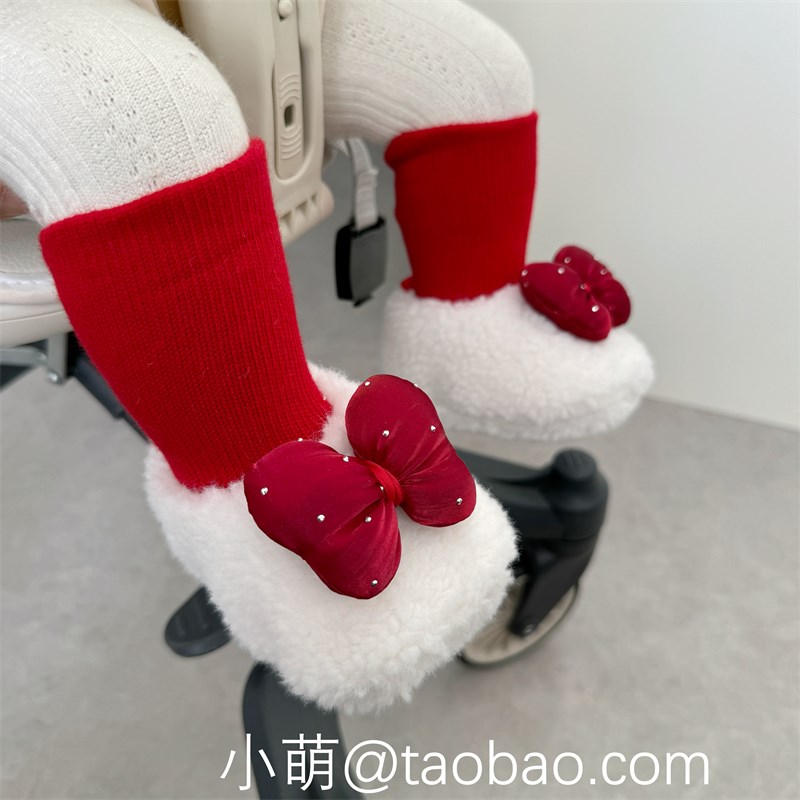 0-1岁婴儿鞋子冬季棉鞋加绒保暖女宝宝鞋袜软底6-12个月地板鞋