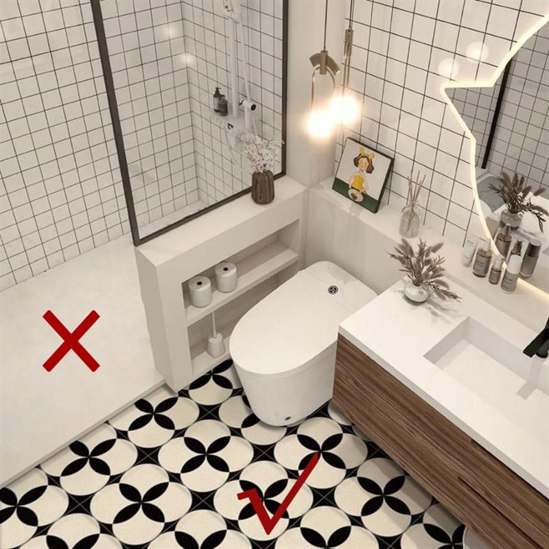 《Bloom》卫生间法式自粘地板贴纸PVC厨房法式清新瓷砖贴自粘,家居饰品,瓷砖贴,淘宝优惠券,粉丝福利购,淘宝优惠卷