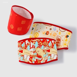 婴儿肚兜夏季纯棉2022年薄款男女宝宝大红小孩新生儿童护肚围兜兜