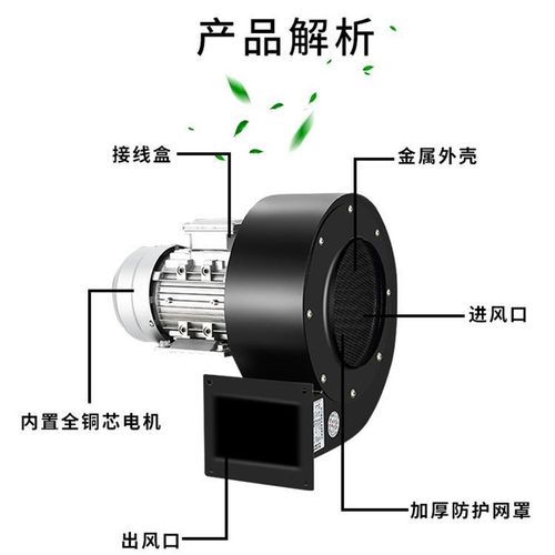 380涡轮式离心风机吹地df离A心多翼式低噪工业鼓风通风散热底噪/