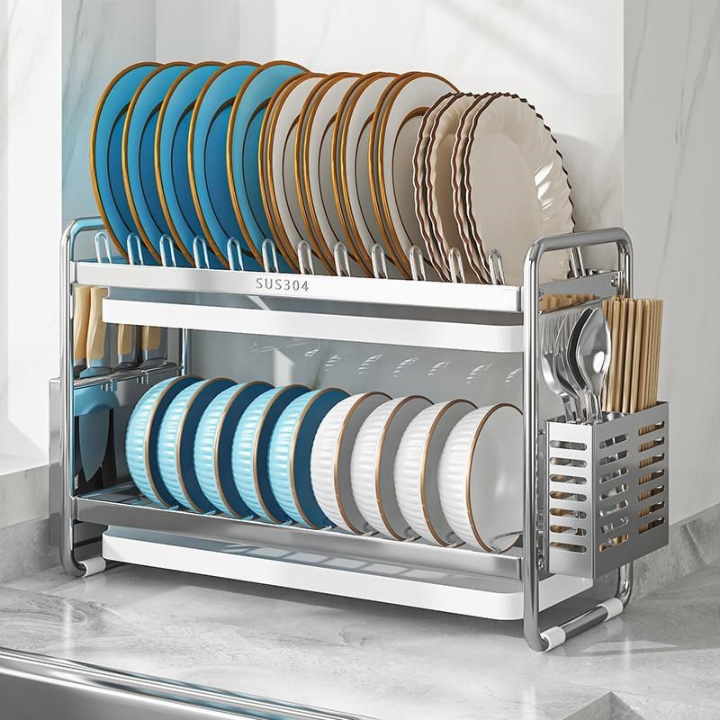 304不锈钢窄款碗架多层沥水架沥水碗盘厨房收纳碗碟架置物储物架,厨房/烹饪用具,碗架,淘宝优惠券,粉丝福利购,淘宝优惠卷