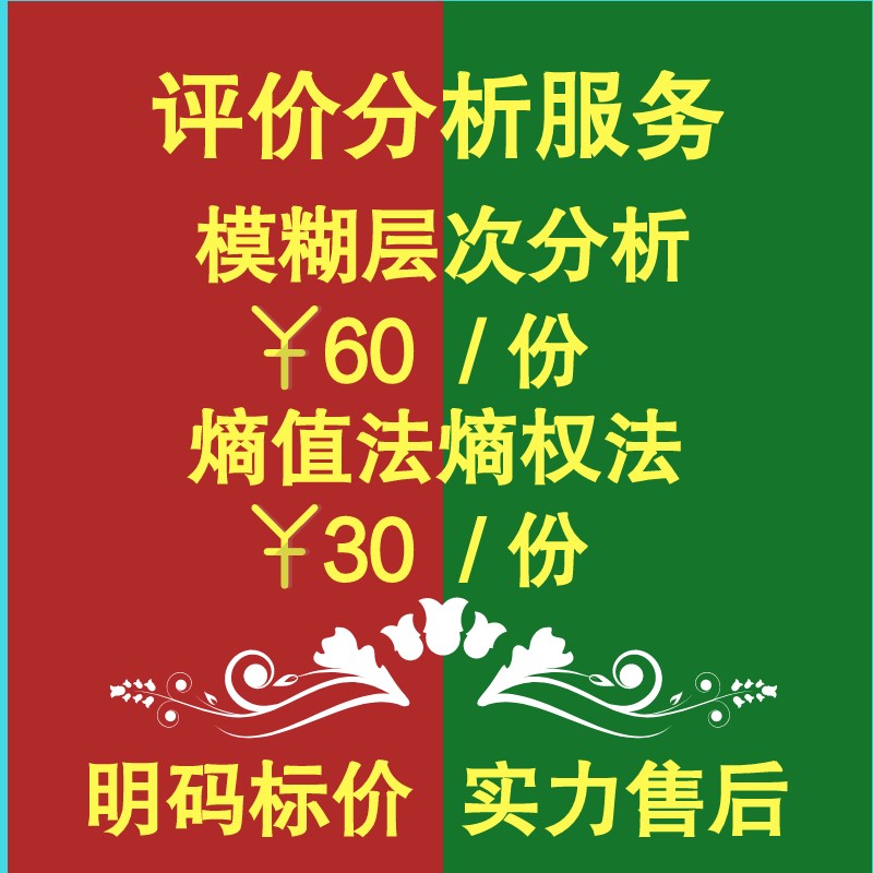 模糊层次a分析 熵值法 熵权法 三角模糊层次分析 直觉模糊集