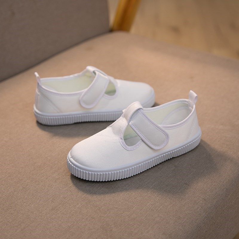 儿童小白鞋女童学生纯帆布鞋童白布鞋幼儿园鞋男R童绑带软底白球,童鞋/婴儿鞋/亲子鞋,帆布鞋,淘宝优惠券,粉丝福利购,淘宝优惠卷