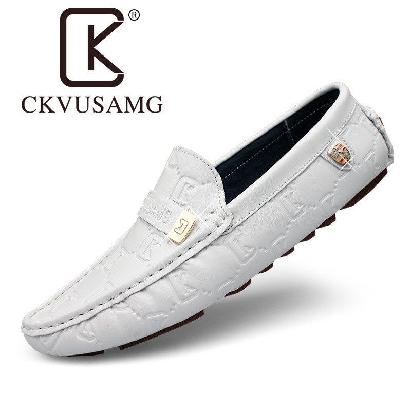 2025新款豆豆鞋男真皮白色休闲鞋男套脚驾车鞋软皮软底透气皮鞋男,流行男鞋,乐福鞋（豆豆鞋）,淘宝优惠券,粉丝福利购,淘宝优惠卷