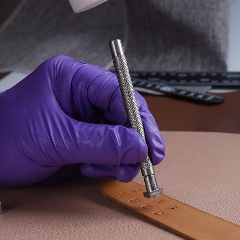 皮雕印章1d70克植烫皮料用鞣字工具模具字母冲数字冲4/6mm
