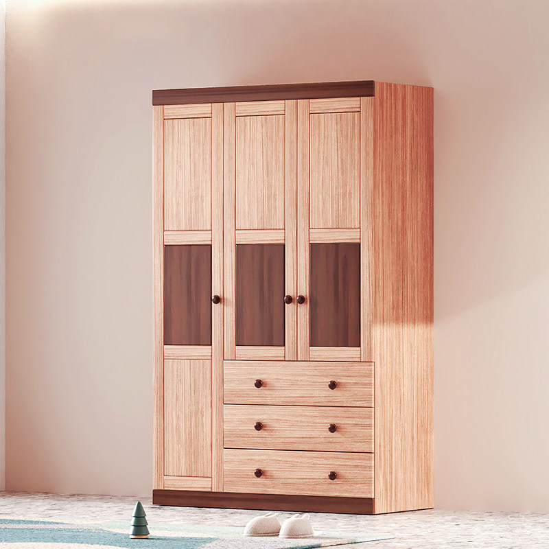 全红檀原木柜纯实木成人儿童衣柜男女孩木蜡油收纳柜两三四门衣橱,住宅家具,自由组合衣柜,淘宝优惠券,粉丝福利购,淘宝优惠卷