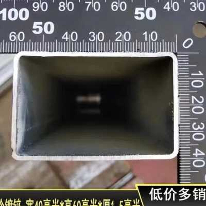 现货速发镀锌方管钢材方钢管瓦支架D搭棚建筑工地方通铁管方型管4