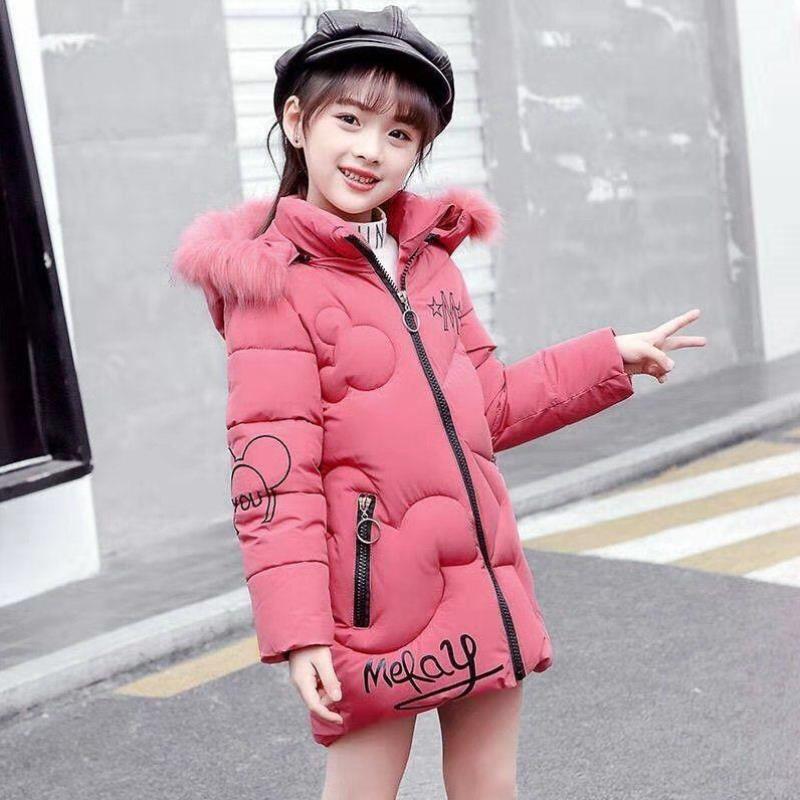 童装女童棉衣冬装中长款儿童棉袄加厚冬季中大童女孩棉服洋气外套