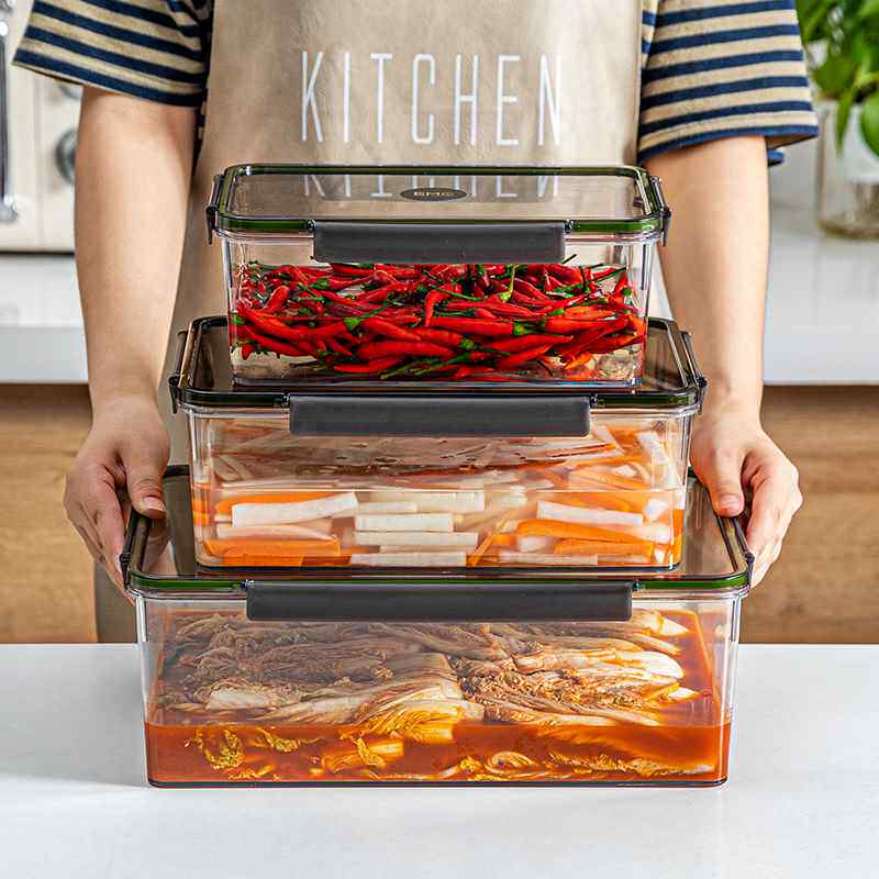 摩登主妇泡菜密封盒食品级腌菜坛子咸菜腌制保鲜盒子收纳盒密封罐