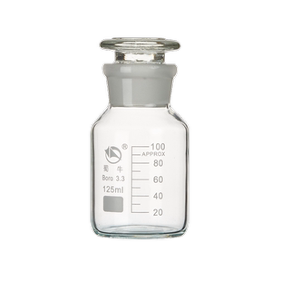 Labshark玻璃广口试剂瓶磨砂口玻璃瓶化学蜀牛玻璃瓶带盖棕色透明磨口瓶茶色白色大口小口玻璃瓶500 1000ml