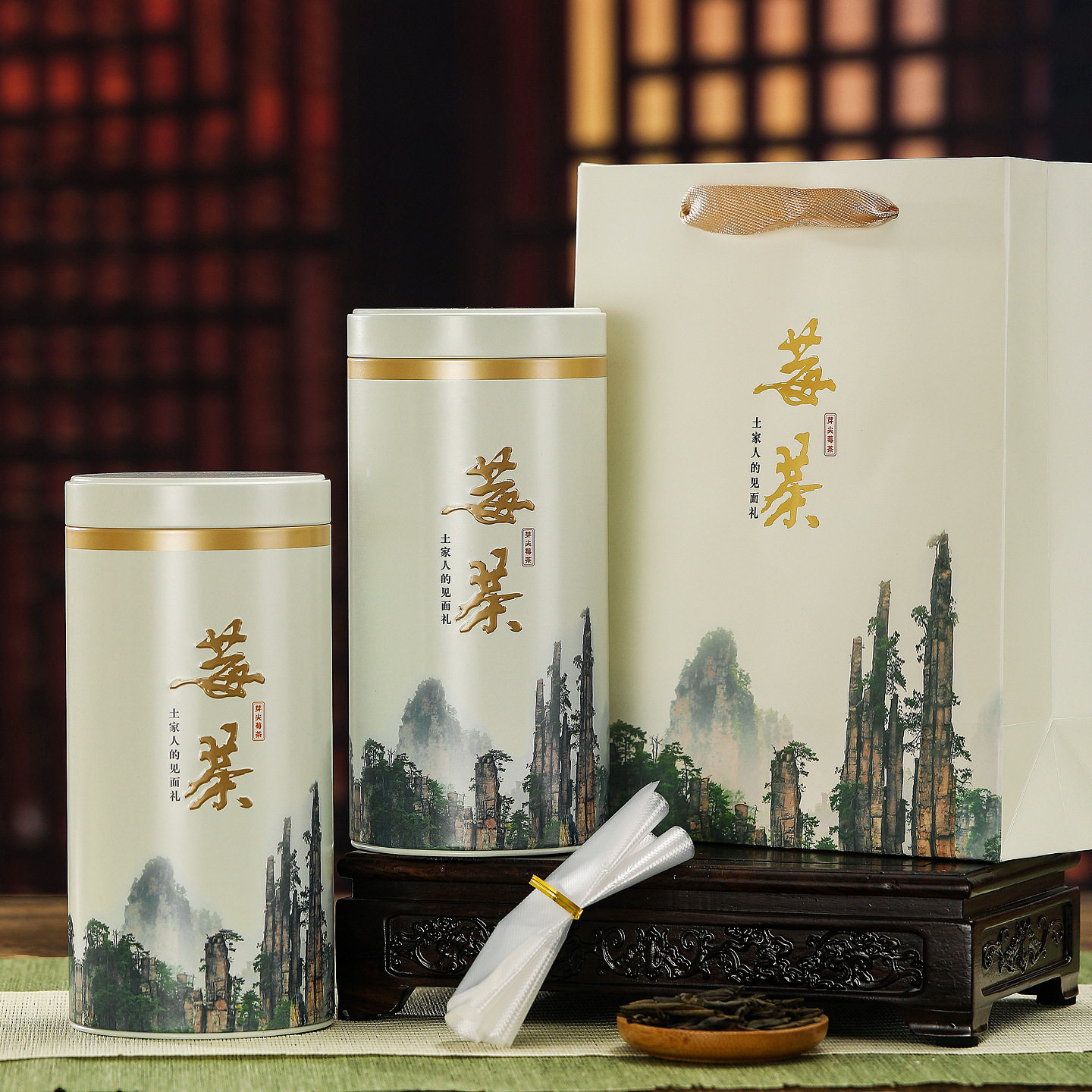 新款茶叶铁罐125-0克圆形