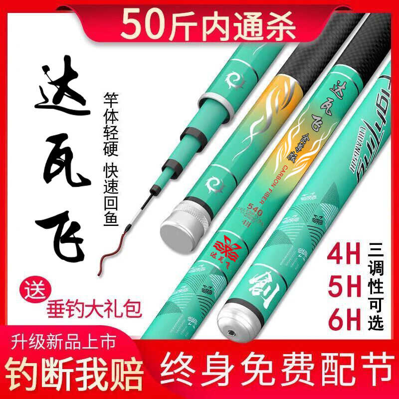 名伦旗舰钓鱼竿手超轻硬19