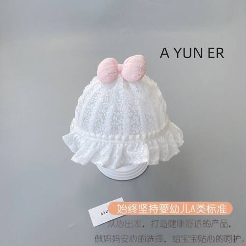 婴儿帽子夏季薄款女宝宝