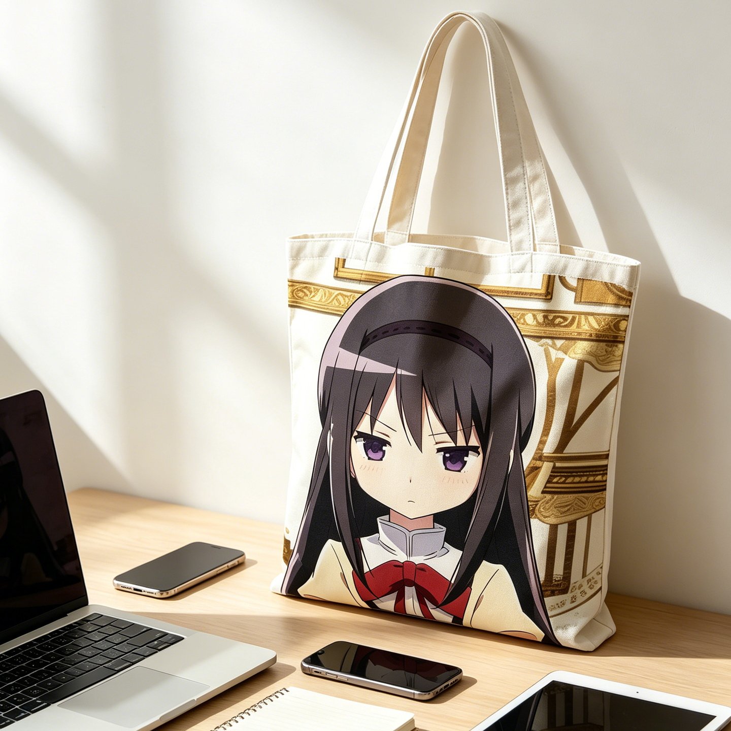 魔法少女小圆晓美焰大容量帆布包