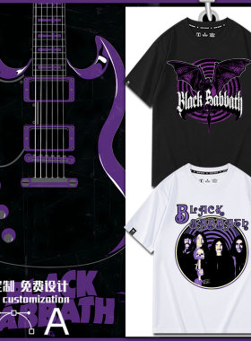 重金属摇滚乐队Black Sabbath黑色安息日短袖T恤朋克宽松情侣装潮